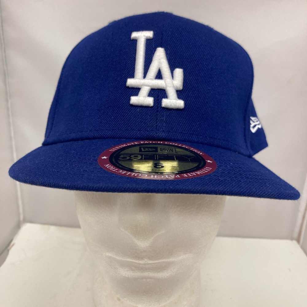 LA Dodgers Fitted 8 New ERA Dodger Stadium 50th Anniversary Side Patch MLB
